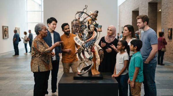 Comment les œuvres d'art peuvent-elles être interprétées à travers les différentes perspectives culturelles ?