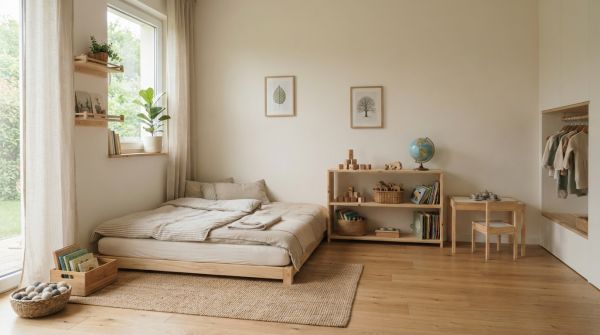 Créer une chambre montessori pour enfants : autonomie assurée