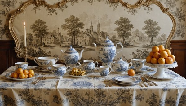 5 façons de sublimer votre table avec des toiles de jouy